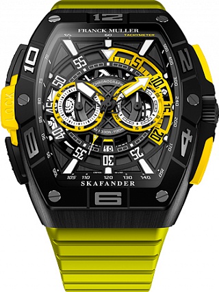 Replica Franck Muller 2019 Skafander Chronograph SKF 46 DV CC DT TTNRBR TTNR YELLOW watch